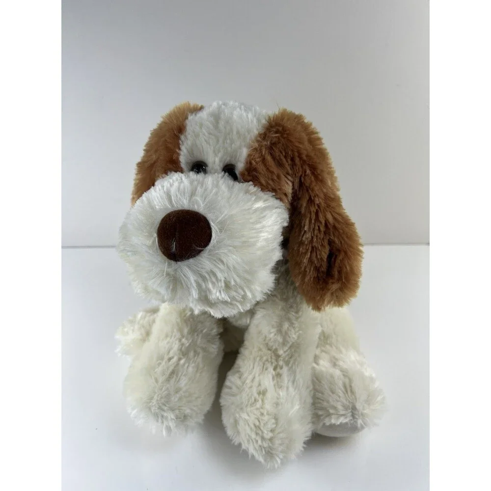 Aurora World Stuffed Animal Plush Hound Dog Two Toned Puppy 11” Sitting Dog Gift
